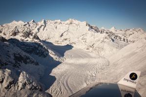 Ledovec Aletsch, Bernské Alpy, Švýcarsko