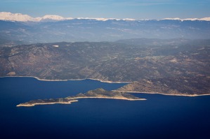 Oblast Bogazcik – další ostrůvek západně odsud už patří Řecku