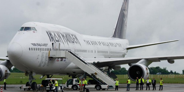 Boeing 747-400 kapely Iron Maiden