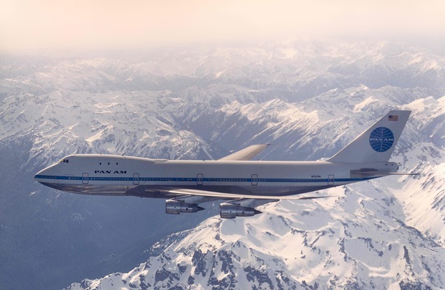 První verze Boeingu 747 ve službách společnosti Pan Am.