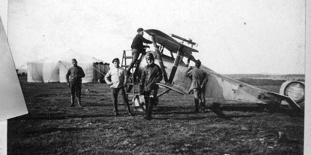 Nejrozšířenějším stíhacím typem byly letouny Nieuport různých verzí. Vyráběly se licenčně i v Rusku. Foto: Archiv VÚA-VHA
