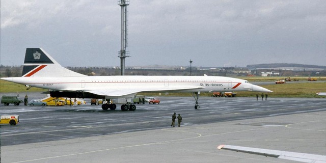 Concorde v Praze 22. 10. 1986. Foto: Jiří Marušák