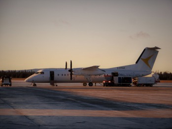 Na Goose Bay jsem nebyli sami. Tohle je například Dash 8 - MSN 562 imatrikulace C-FPAE společnosti PAL Airlines. Foto: Jan Čermák