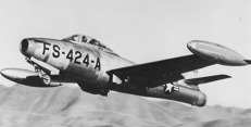 F-84E Thunderjet. Foto: USAF F-84E Thunderjet. Foto: USAF