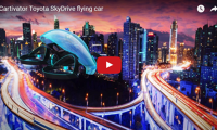 Skydrive, projekt japonských inženýrů vznikající s podporou Toyoty. Létající auto by mělo zapálit olympijský oheň na olympiádě v Tokiu v roce 2020. Zdroj: Cartivator.com Skydrive, projekt japonských inženýrů vznikající s podporou Toyoty. Létající auto by mělo zapálit olympijský oheň na olympiádě v Tokiu v roce 2020. Zdroj: Cartivator.com