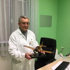 MUDr. Josef Chaloupka ve své ordinaci. Foto: Pavel Valenta