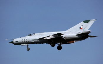 MiG-21MF československé armády. Zdroj: Wikimediea Commons