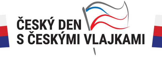 Logo projektu Český den s českými vlajkami. Zdroj obr.: Agentura dobrý den