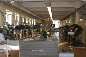 Pohled do expozic Jizerskohorského technického muzea v Hejnici. 
