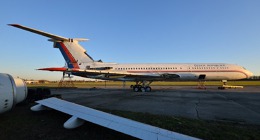TU 154M na letišti Praha Kbely