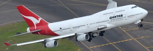 Boeing 747-438 VH-OJA Spirit of Australia (ex City of Canberra) startuje ke svému poslednímu letu Foto: Qantas