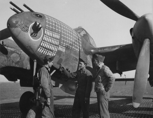 Lockheed P-38 působící na italském bojišti