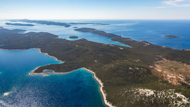 Ostrov Molat neďaleko Zadaru