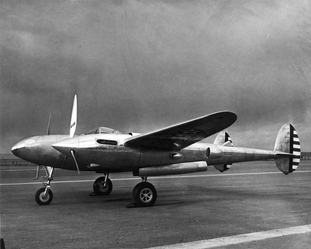 Lockheed XP-38 na letišti March Field / Foto:SDASM