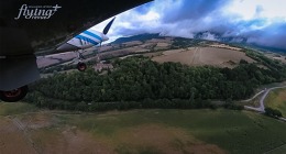 Přistání na alpské dráze u zámku Montmeilleur