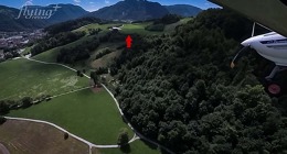 Letmé přistání na horské ploše Zagorje ob Savi ve Slovinsku