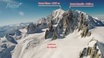 Letadlem nad horskými středisky v Alpách
