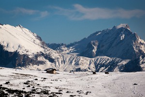 Dolomitské Alpy severovýchodně od Bolzana