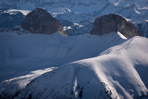 Ještě jeden detail vrcholku Diablerets, Švýcarsko