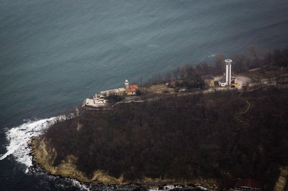 Maják na výběžku Galata u přístavu Varna