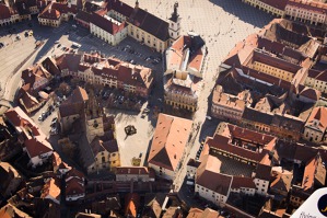 Jiný pohled na starou část Sibiu, které bylo původně centrem etnických Němců