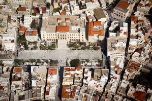 Radnice a centrální náměstí, Ermoupolis