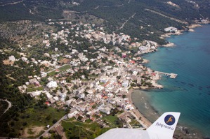 Letovisko Agia Marina, ostrov Aegina, jižně od Atén