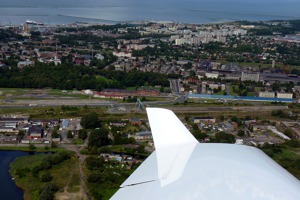 Liepaja, pobřeží Lotyšska