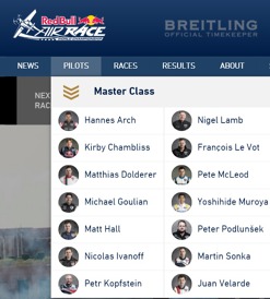 Oba Češi v seznamu pilotů na webu RB Air Race
