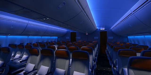 Interiér B 747 8I, ilustrační foto