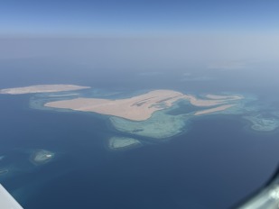 Písečné ostrůvky u pobřeží Rudého moře