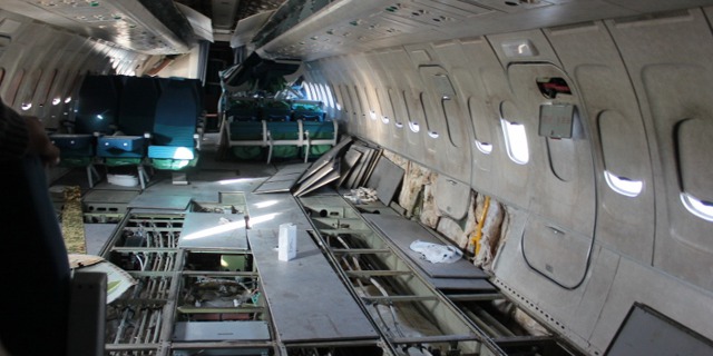 Interiér kabiny v letadle 1003
