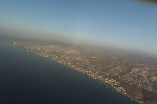 Město Limassol v neděli v půl osmé ráno