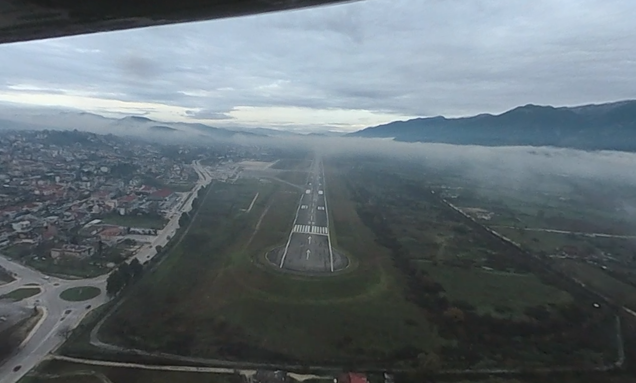 finále na dráhu letiště Ioannina