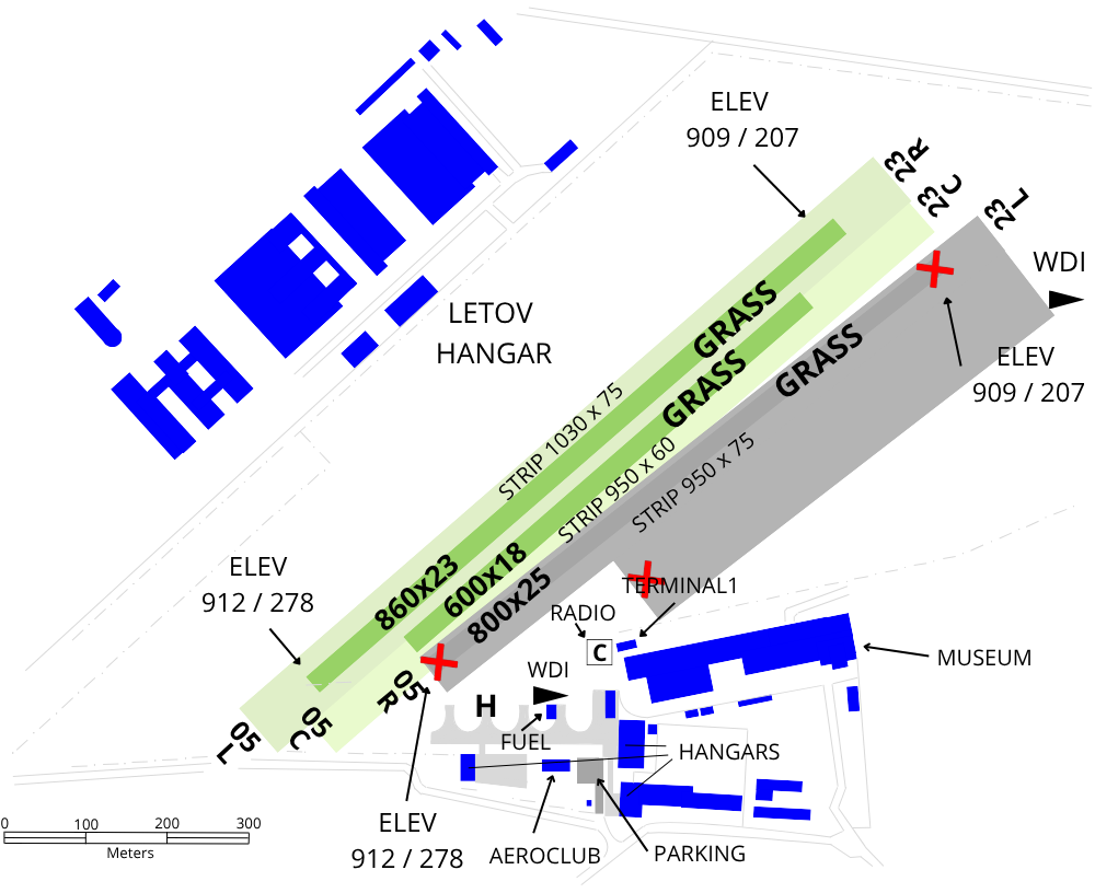 LKLT: Rekonstrukce RWY 05R/23L
