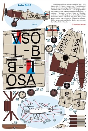 vystřihovánka Avie BH.5 vystřihovánka Avie BH.5