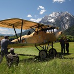 Dvouplošník Albatros D.III, znovuvzkříšená krása pro modré nebe.