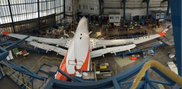 Údržba letadel v Czech Airlines Technics. 