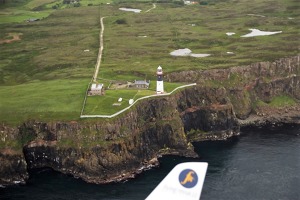 Maják na východě Rathlin Island.