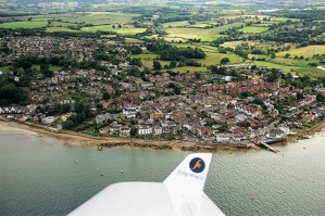 Pobřeží městečka Ryde, východ Isle of Wight.