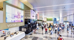 Nové návštěvnické centrum v příletové hale Terminálu 1.
