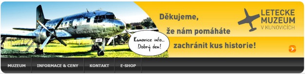 Webové stránky Leteckého muzea v Kunovicích.