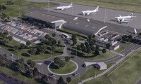 Vizualizace nového terminálu letiště Pardubice. 