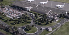 Vizualizace nového terminálu letiště Pardubice. Vizualizace nového terminálu letiště Pardubice.