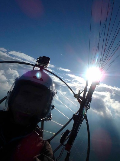 Zajímavá panoramata při přeletu ČR na motorových paraglidech.