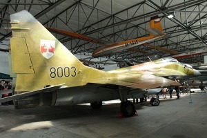 Mig-29A imatrikulace 8003 v Leteckém muzeu Kbely.
