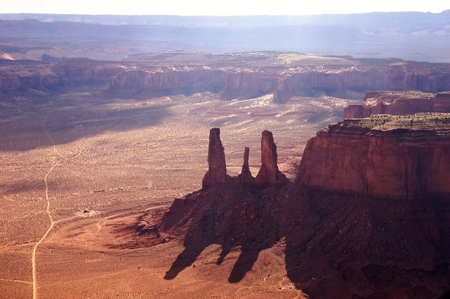 Skalní útvary v parku Monument Valley