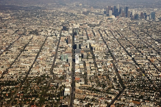 Sunset Boulevard, Beverley Hills, Los Angeles.