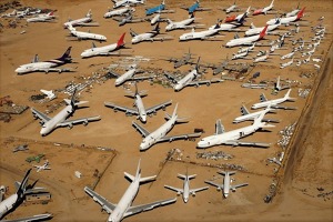 Odstavená nepotřebná letadla – Mojave Airport