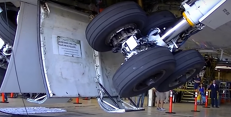 Landing gear swing test Landing gear swing test